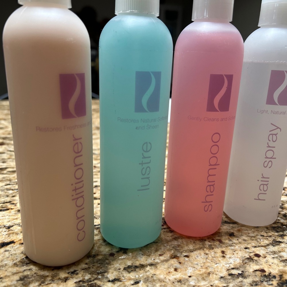 Paula Young 4 Piece Hair Care Set Shampoo Conditioner Lustre Hair Spray 8oz Each